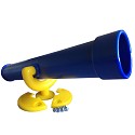 Telescopic telescope standard blue / yellow