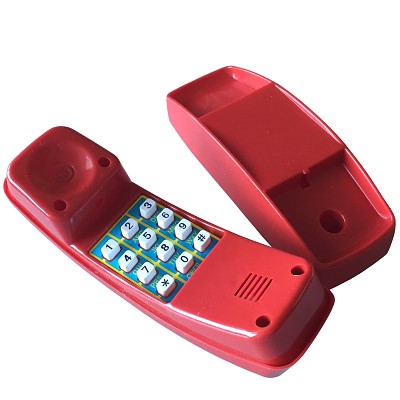 Red plastic children's phone