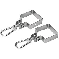 Set of 2 swing hooks 100x100mm - 3.0 mm ‘all round’