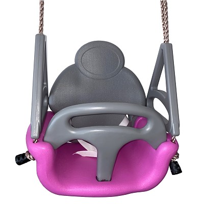 Baby swing seat pink / gray 46 x 40 x 30 cm