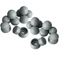 Set of 20 cover caps 8-10mm gray