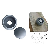 Cover cap 8 / 10mm gray plastic 1 piece