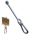 Swing hook “through” - type 0 - 160mm bar length