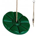 Green Tree Disc Swing with Rope for Outdoor Play 