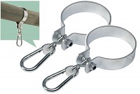 Set of 2 swing hooks 120mm galvanized