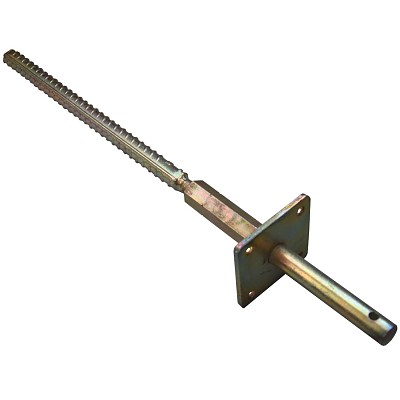 Height-adjustable post base with mandrel