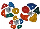 Climbing stone set 15 pieces, mixed size S, M and L.
