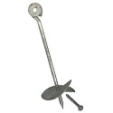 Galvanized ground anchor / tent anchor - 30 cm long