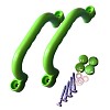 Handles (2 pieces) apple green plastic handle set