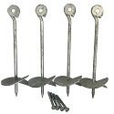 Set of 4 ground anchors - 30 cm