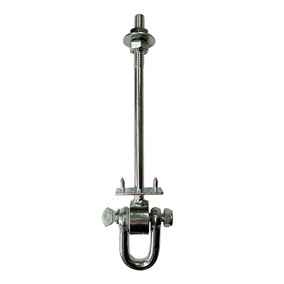 Swing hook with bolt 'through' - type D - rod length 220mm