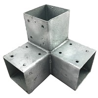 Wooden connector corner model 3-way 70x70cm