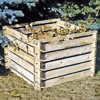 KDI wooden composter 120 x 120 x 70 cm