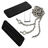 Black rubber swing seat with 2.5 m stainless steel chain