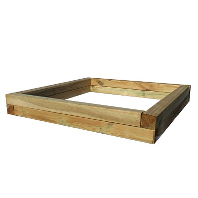 KDI sandpit 162x162x22cm made of pine wood