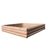 Half palisade sandpit 158x150x29cm made of larch wood