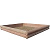 Half palisade sandpit 158x150x19cm made of larch wood