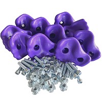 Climbing stones purple for children, bouldering wall, climbing wall, set of 10