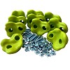 Climbing stones apple green for children, bouldering wall, climbing wall, set of 10