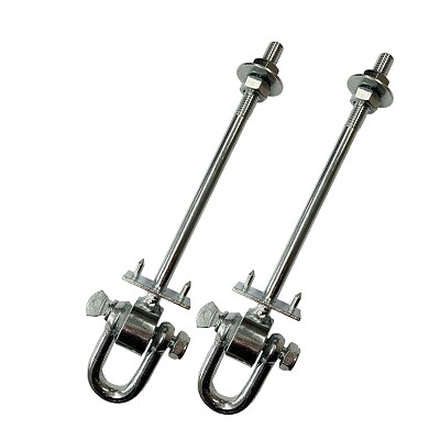 Set of 2 swing hooks “through” - type D - 220mm bar length