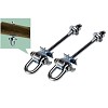 Set of 2 swing hooks “through” - type D - 120mm bar length