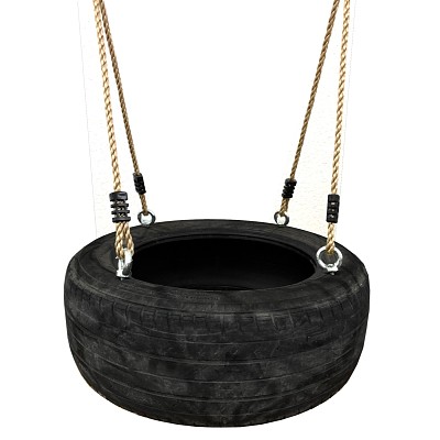 Tyre swing for children