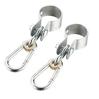 Set of 2 swing clamps with snap hooks all around Ø 50 mm