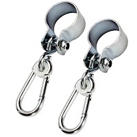 Set of 2 swing clamps with snap hooks all around Ø 50 mm