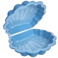 Set of 2 Sand and water shell pastel blue