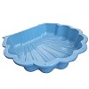 Sand and water shell pastel blue