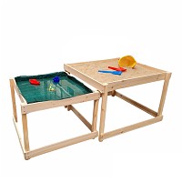 Wooden mud table - water and sand play table