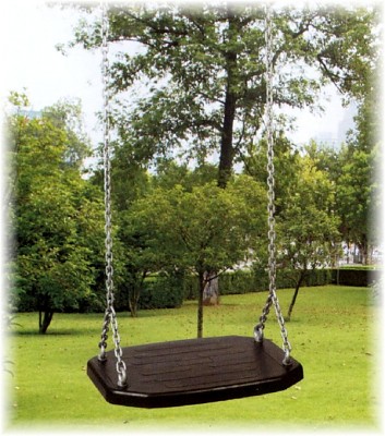 Rubber Swing Seat with Chains - extra wide