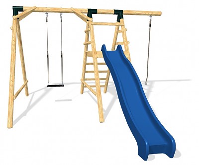 Playground Set ULTIMATE - Slide, Climbing Rope and Swing